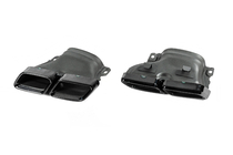 Mercedes E-class W213 2016–2023 Achterdiffuser met uitlaatsierstukken E63-Design Black (voor AMG/AMG-Line 2016-2020) foto 8