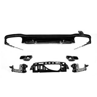 Achterdiffuser met uitlaatsierstukken E63-Design Black (voor AMG/AMG-Line 2016-2020) foto 3