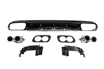 Mercedes E-class W213 2016–2023 Achterdiffuser met uitlaatsierstukken E53-Design (voor AMG/AMG-Line) foto 2
