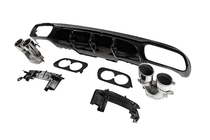 Mercedes E-class W213 2016–2023 Achterdiffuser met uitlaatsierstukken E53-Design (voor AMG/AMG-Line) foto 3