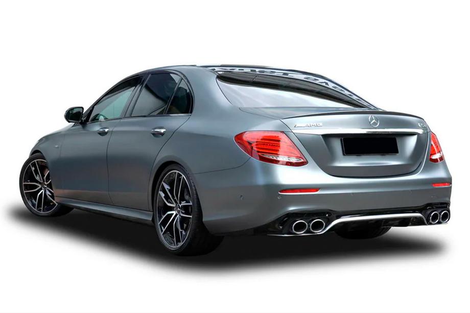 Mercedes E-class W213 2016–2023 Achterdiffuser met uitlaatsierstukken E53-Design (voor AMG/AMG-Line) Image