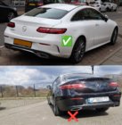 Mercedes E-Klasse Coupé C238 2016–2024 Achterdiffuser Black met uitlaateindstukken Black (AMG63 Design) foto 3