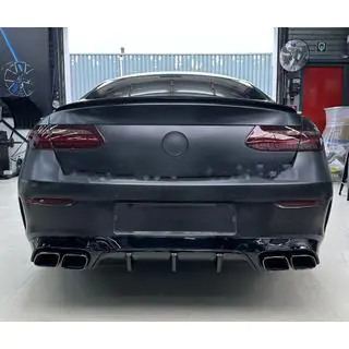 Achterdiffuser Black met uitlaateindstukken Black (AMG63 Design) foto 1