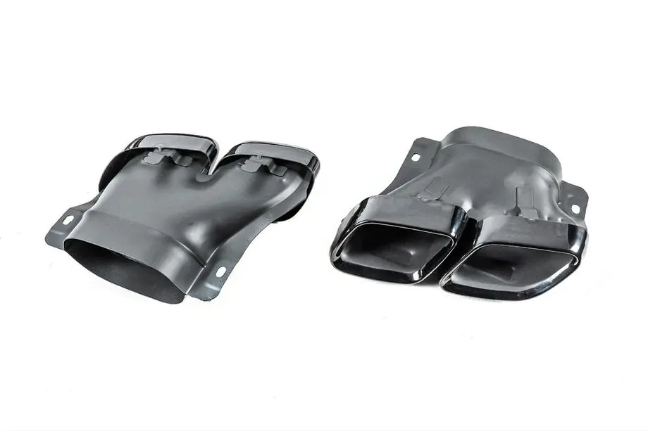 Mercedes GLC X253 2015–2022 Achterdiffuser met uitlaatsierstukken, Black (AMG63 design) Foto 8