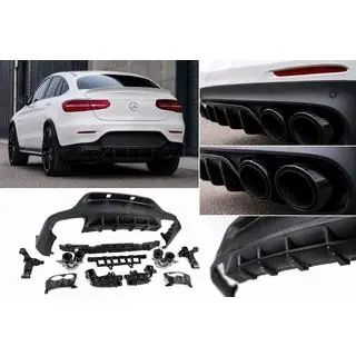 Achterdiffuser met uitlaatsierstukken (AMG43-design)