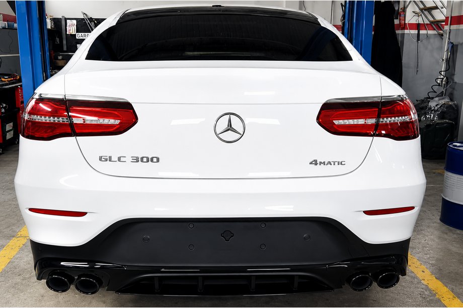 Mercedes GLC Coupé C253 2016–2023 Achterdiffuser met uitlaatsierstukken (AMG43-design) Foto 3