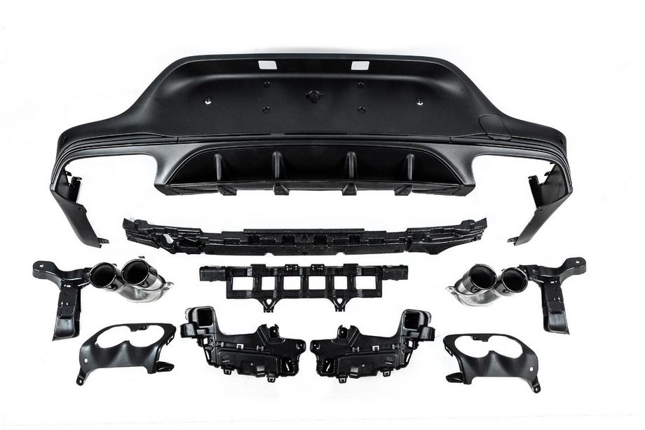 Mercedes GLC Coupé C253 2016–2023 Achterdiffuser met uitlaatsierstukken (AMG43-design) Foto 7