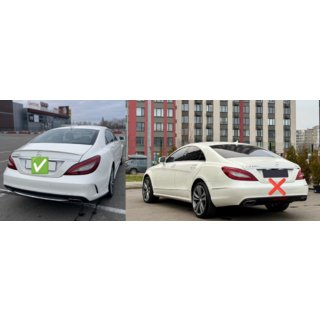 Achterdiffuser met uitlaatsierstukken Black (2015-2018, CLS63 design) foto 3
