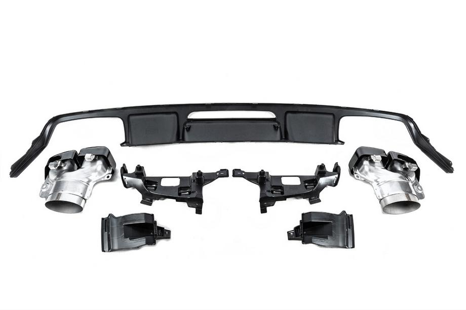 Mercedes CLS C218 2011–2018 Achterdiffuser met uitlaatsierstukken Black (2015-2018, CLS63 design) Foto 6