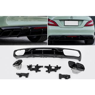 Achterdiffuser met uitlaatsierstukken Black (2015-2018, GT63 Design)