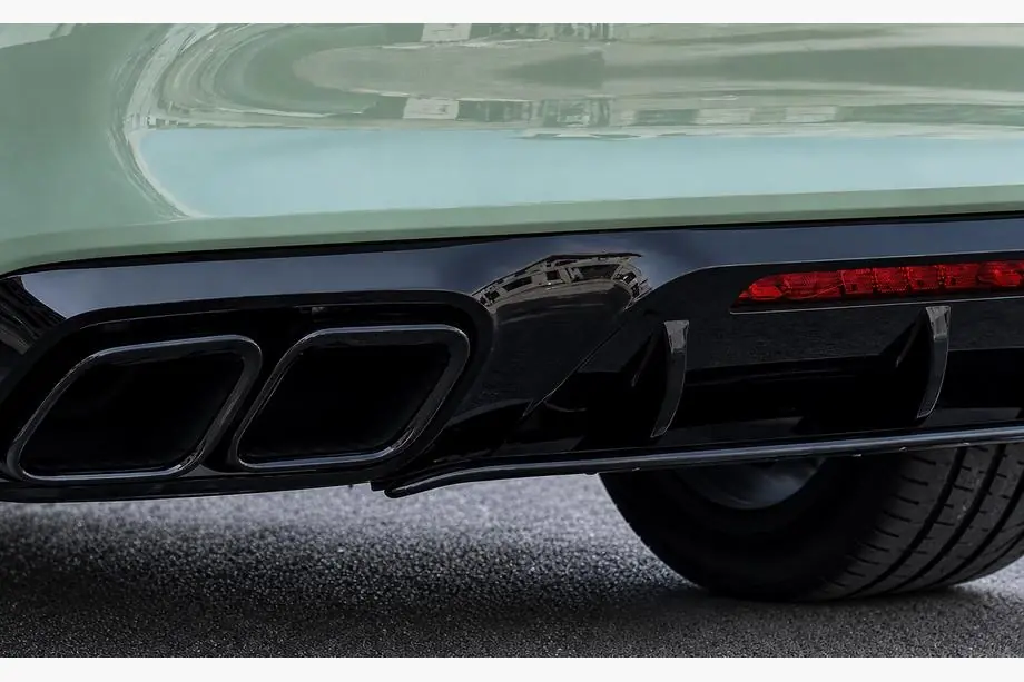 Mercedes CLS C218 2011–2018 Achterdiffuser met uitlaatsierstukken Black (2015-2018, GT63 Design) Foto 2