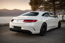 Mercedes S-class C217 Coupé 2014–2020 Achterdiffuser met uitlaatsierstukken Black (2018-2020) foto 3