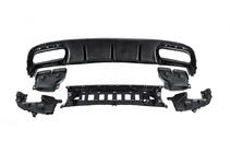 Mercedes S-class C217 Coupé 2014–2020 Achterdiffuser met uitlaatsierstukken Black (2018-2020) foto 8