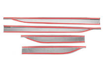 Ford Courier 2023– Deurstrip (set van 4, RVS) foto 3