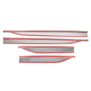 Deurstrip (set van 4, RVS) foto 3