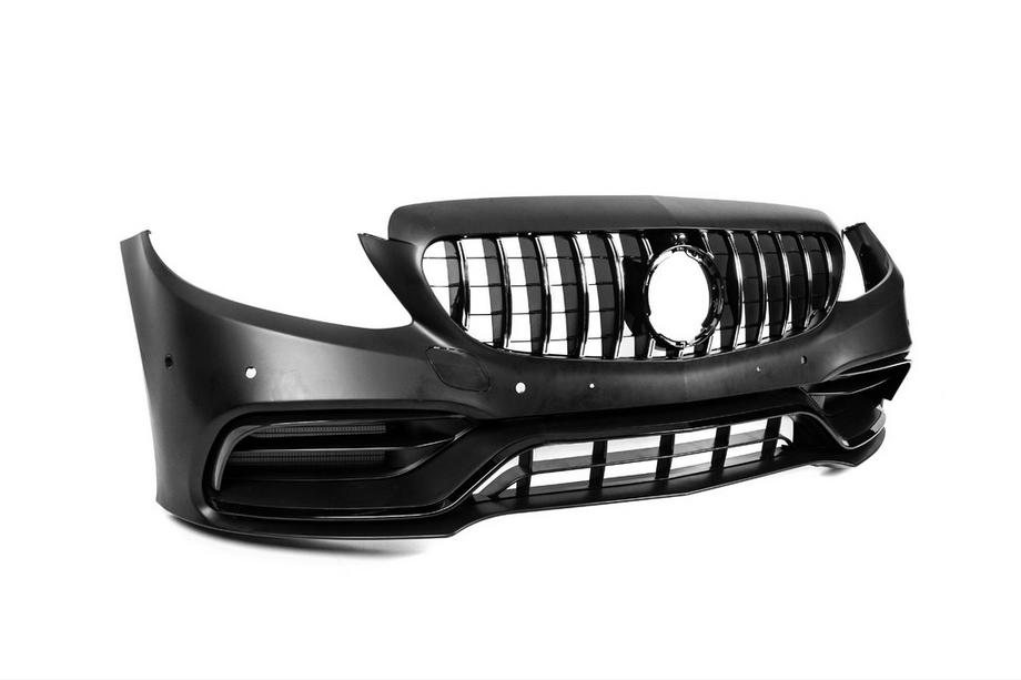 Mercedes C-klasse W205 2014–2021 Voorbumper compleet (AMG C63-designs 2018-2021) Foto 5