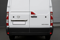 Opel Movano 2021– Chromen strip boven kenteken (RVS) OmsaLine - Italiaans roestvrij staal foto 1