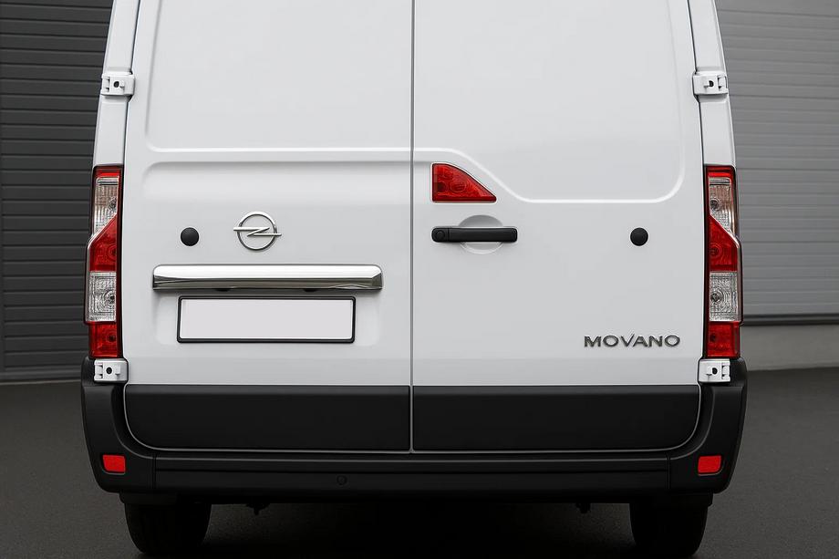 Opel Movano 2021– Chromen strip boven kenteken (RVS) OmsaLine - Italiaans roestvrij staal Image