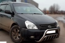 Kia Carnival 2002–2013 Voorbullbar WT002 (2006-2013, RVS) foto 2