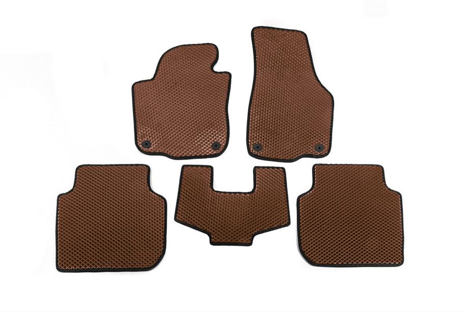 Volkswagen Passat B7 2012–2015 EVA automatten (USA, bruin) Image