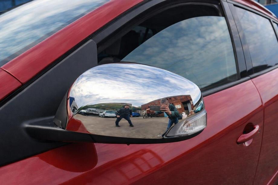 Renault Fluence 2009–2016 RVS spiegelkappen (2 stuks) OmsaLine - Italiaans roestvrij staal Image