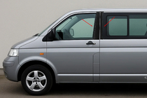 Volkswagen T5 Caravelle 2004–2010 Chromen deurstijlbekleding EuroCap foto 1