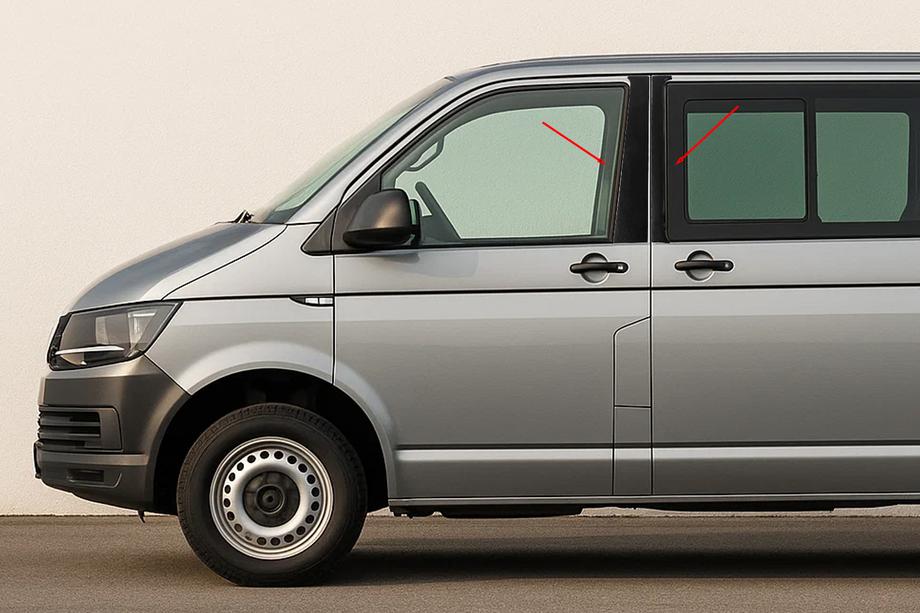 Volkswagen T5 2010–2015 Chromen deurstijlbekleding EuroCap Image