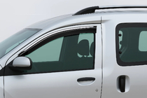 Dacia Dokker 2013–2022 Raamwindschermen met chromen sierlijst Niken Luxury (2 stuks) foto 1
