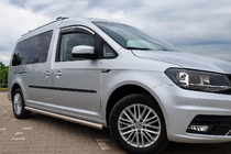 Volkswagen Caddy 2010–2015 Raamwindschermen met chromen sierlijst Niken Luxury (2 stuks) foto 4