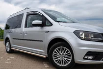 Volkswagen Caddy 2015–2020 Raamwindschermen met chromen sierlijst Niken Luxury (2 stuks) foto 1