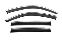 BMW X3 F25 2011–2018 Windschermen met chromen sierlijst Niken Luxury (4 stuks) foto 1