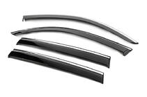 BMW X3 F25 2011–2018 Windschermen met chromen sierlijst Niken Luxury (4 stuks) foto 2