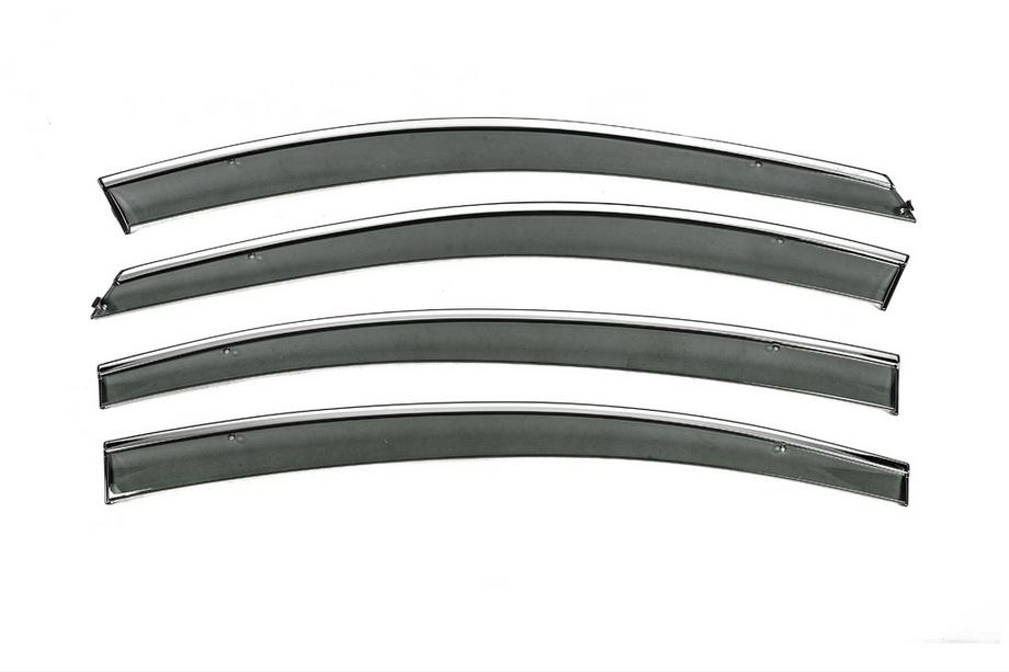 Chevrolet Cruze 2009–2015 Raamwindschermen met chromen sierlijst Niken Luxury (SD, 4 stuks) Image