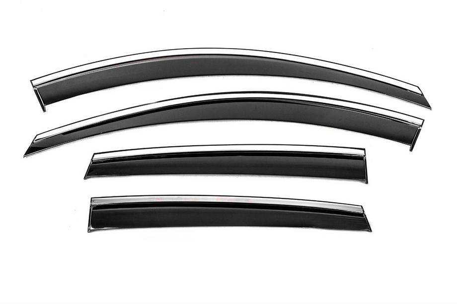 Chevrolet Captiva 2006–2019 Windschermen met chromen sierlijst Niken Luxury (4 stuks) Image