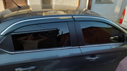 Citroen C-Elysee 2013–2022 Windschermen met chromen sierlijst Niken Luxury (4 stuks) foto 3
