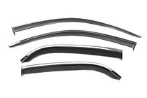 Citroen C-Elysee 2013–2022 Windschermen met chromen sierlijst Niken Luxury (4 stuks) foto 1