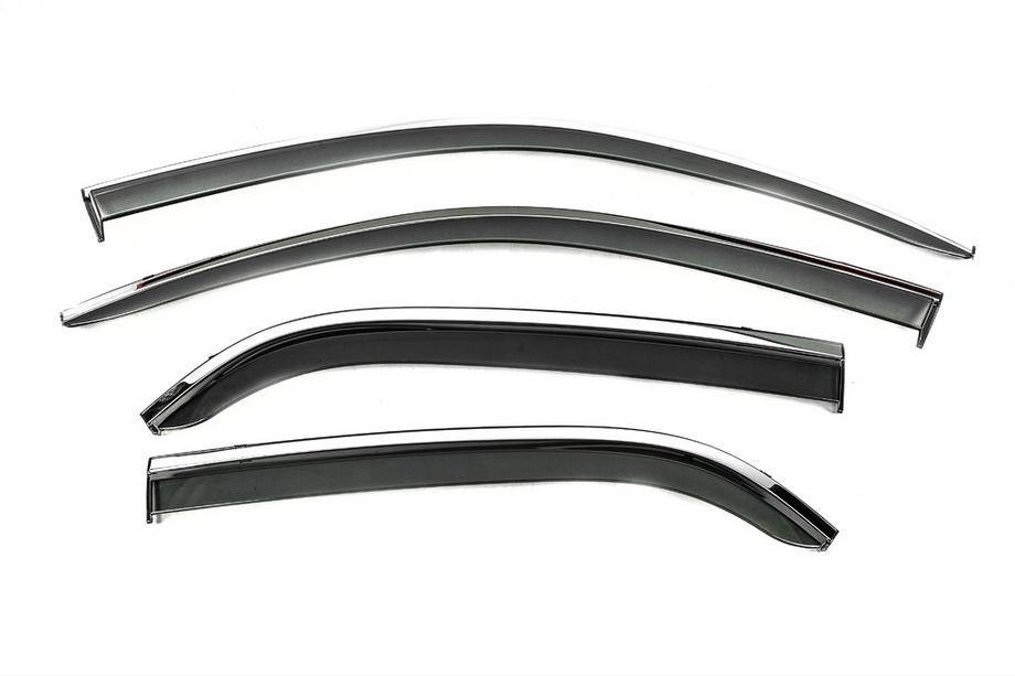 Citroen C-Elysee 2013–2022 Windschermen met chromen sierlijst Niken Luxury (4 stuks) Image