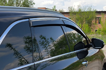 Kia Sorento III UM 2014–2020 Windschermen met chromen sierlijst Niken Luxury (4 stuks) foto 3