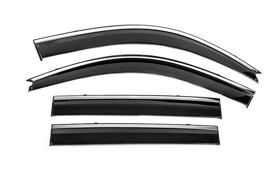Lexus GX470 2002–2009 Windschermen met chromen sierlijst Niken Luxury (4 stuks) Image