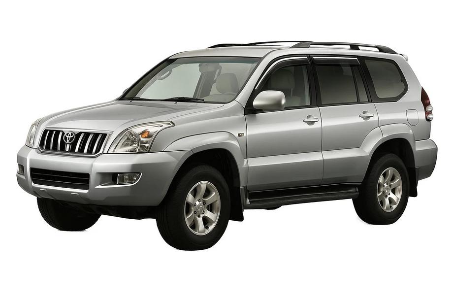Toyota Land Cruiser Prado 120 2002–2009 Windschermen met chromen sierlijst Niken Luxury (4 stuks) Image