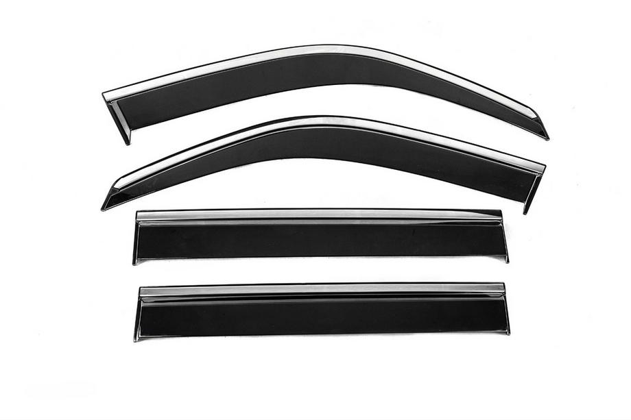 Toyota Land Cruiser 100 1998–2007 Windschermen met chromen sierlijst Niken Luxury (4 stuks) Image