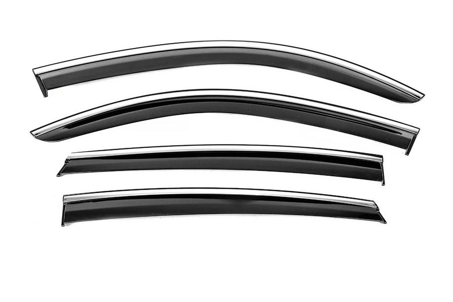 Mercedes GLE Coupé C292 2015–2019 Windschermen met chromen sierlijst Niken Luxury (4 stuks) Foto 1