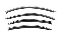 Mercedes S-class W221 2005–2013 Raamwindschermen met chroomlijst Niken Luxury (Long, 4 stuks) foto 1