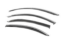 Mercedes S-class W221 2005–2013 Raamwindschermen met chroomlijst Niken Luxury (Long, 4 stuks) foto 2