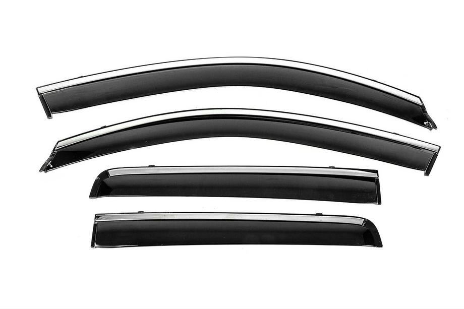 Mitsubishi Outlander 2006–2012 Windschermen met chromen sierlijst Niken Luxury (4 stuks) Image