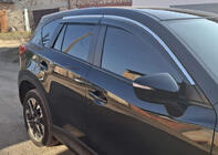 Mazda CX-5 2012–2017 Windschermen met chromen sierlijst Niken Luxury (4 stuks) foto 2