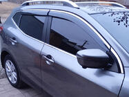 Nissan Qashqai 2014–2021 Windschermen met chromen sierlijst Niken Luxury (4 stuks) foto 3