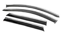 Nissan Qashqai 2014–2021 Windschermen met chromen sierlijst Niken Luxury (4 stuks) foto 6