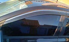 Skoda Octavia III A7 2013–2019 Windschermen met chromen sierlijst Niken Luxury (SW, 4 stuks) foto 4