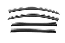 Skoda Octavia III A7 2013–2019 Windschermen met chromen sierlijst Niken Luxury (SW, 4 stuks) foto 3